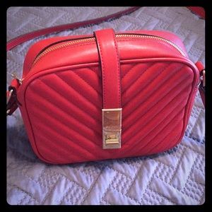 Aldo red cross body purse